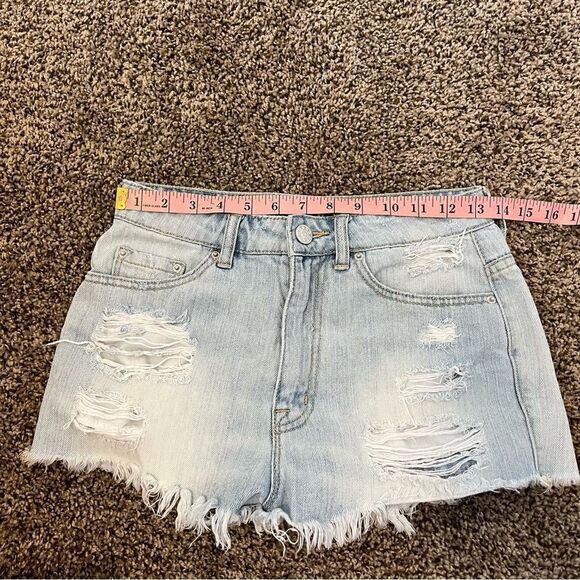 BDG Blue Super High-rise Cheeky Denim Short - Picture 11 of 13